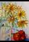 Art: Mason Jar and Black Eyed Susans by Artist Delilah Smith