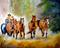Art: THE ROUNDUP by Artist Marcia Baldwin