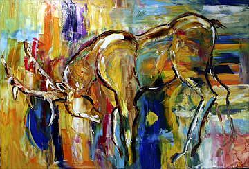 Art: Ready for Battle by Artist Laurie Justus Pace