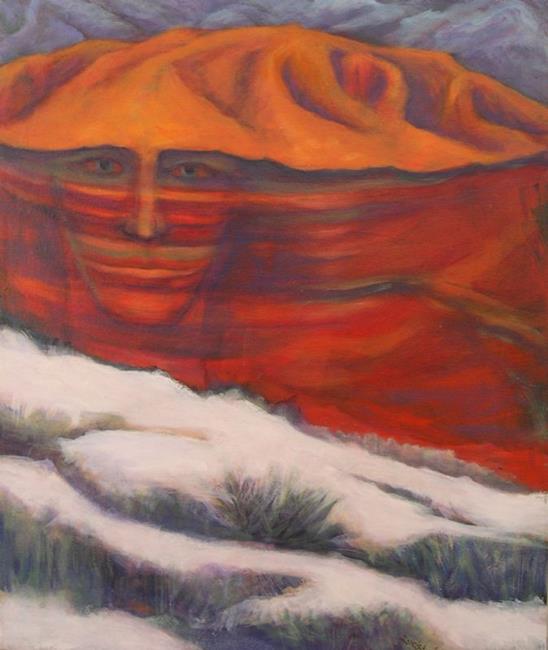 Art: Sand (stone) Man (sold) by Artist Virginia Ann Zuelsdorf