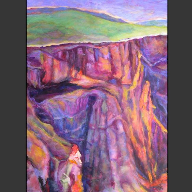 Art: Mountain Face #3 (sold) by Artist Virginia Ann Zuelsdorf