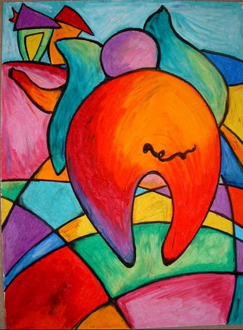 Art: Elephant Walk by Artist Chris Jeanguenat