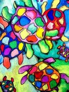 Detail Image for art Turtle Familiglia