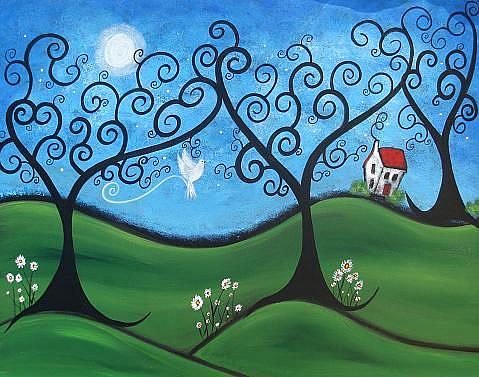 Art: Peace Flew In On Silent Wings by Artist Juli Cady Ryan