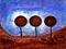 Art: Chocolate Lollipop Landscape by Artist Diane G. Casey