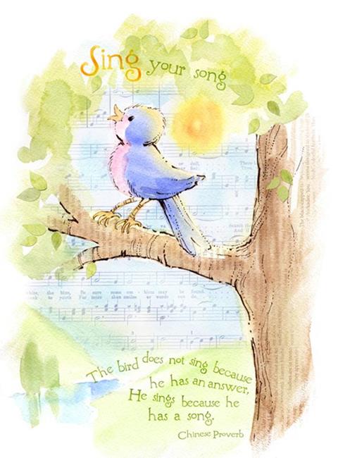 Art: Sing Your Song! by Artist Patricia  Lee Christensen