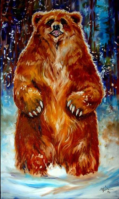 Art: SNOW BEAR 6 by Artist Marcia Baldwin