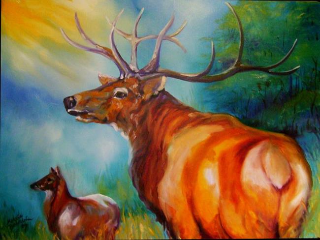 Art: ELK 2007 by Artist Marcia Baldwin
