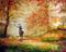 Art: DEER IN WOODED PATH by Artist Marcia Baldwin