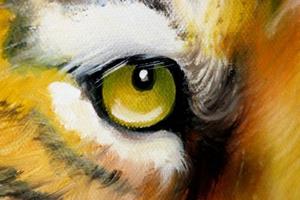 Detail Image for art TIGER CUB ~ WILDLIFE ART by M BALDWIN