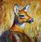 Art: DEER HIDEAWAY by Artist Marcia Baldwin