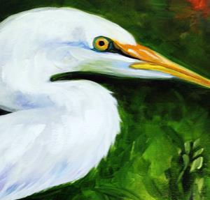 Detail Image for art WHITE EGRET REFLECTED Detail Image for art WHITE EGRET REFLECTED