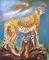 Art: Cheetah Mom and Baby by Artist Dia Spriggs