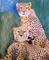 Art: Cheetah pair by Artist Dia Spriggs