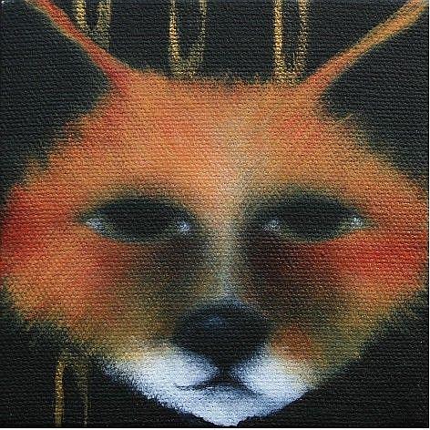 Art: Fox by Artist Deb Harvey
