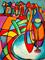 Art: Wine in the Village by Artist Chris Jeanguenat