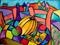 Art: Pumpkin, Wine, Apple (SOLD) by Artist Chris Jeanguenat