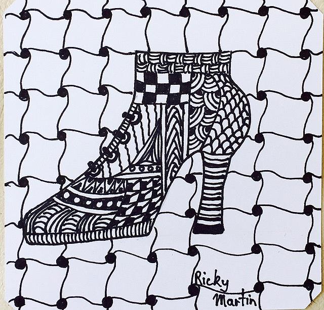 Art: Zentangle Inspired Art by Artist Ulrike 'Ricky' Martin