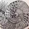 Art: Ammonite - Zentangle Inspired Art by Artist Ulrike 'Ricky' Martin