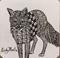 Art: Fox - Zentangle Inspired by Artist Ulrike 'Ricky' Martin