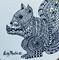 Art: Squirrel - Zentangle Inspired by Artist Ulrike 'Ricky' Martin