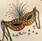 Art: Carnivale Mask - Zentangle Inspired by Artist Ulrike 'Ricky' Martin