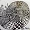 Art: Zentangle Inspired Ammonite by Artist Ulrike 'Ricky' Martin