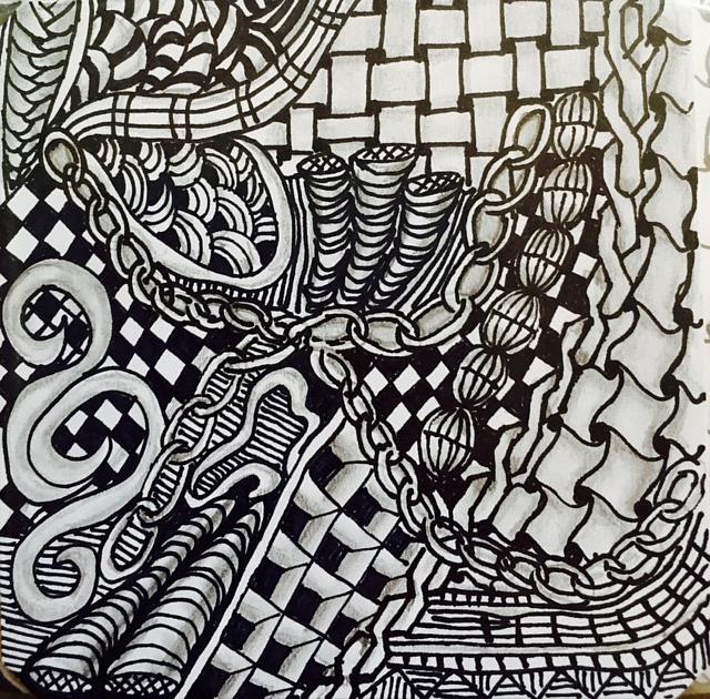 Art: Zentangle Inspired by Artist Ulrike 'Ricky' Martin
