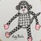 Art: Monkey - Zentangle Inspired by Artist Ulrike 'Ricky' Martin
