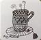 Art: Cup of Yea Zentangle Inspired by Artist Ulrike 'Ricky' Martin