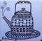 Art: Tea Kettle Zentangle Inspired Art by Artist Ulrike 'Ricky' Martin
