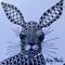 Art: Hare I Am - Zentangle Inspired by Artist Ulrike 'Ricky' Martin