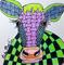 Art: Cow  Zentangle Inspired by Artist Ulrike 'Ricky' Martin