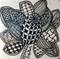 Art: Zentangle Inspired Flower by Artist Ulrike 'Ricky' Martin