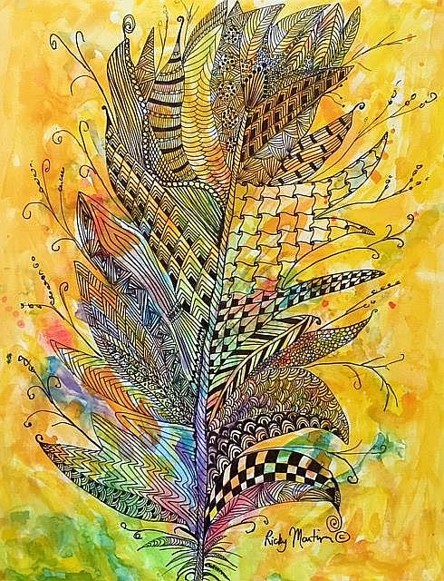 Art: Feather - sold by Artist Ulrike 'Ricky' Martin