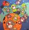 Art: Comic Cosmic Monkeys by Artist Veronique Perron
