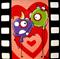 Art: A kiss for my Valentine by Artist Veronique Perron