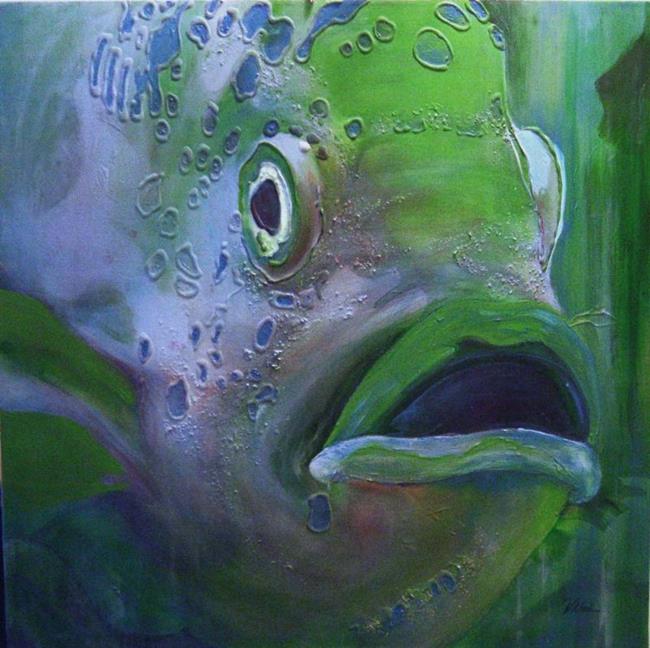 Art: Abadejo The Giant Grouper Fish - Sold by Artist victoria kloch
