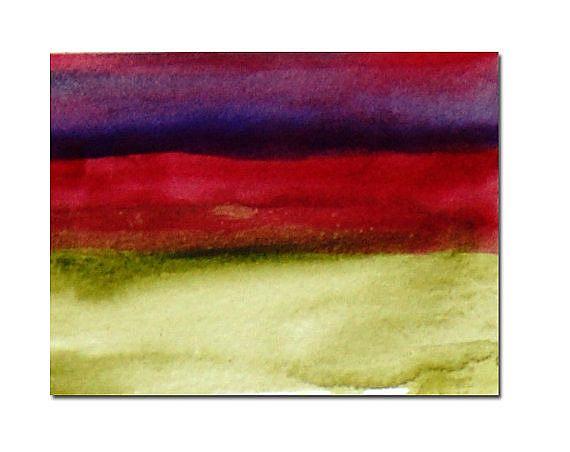 Art: Purple, red and green ACEO - Sold by Artist victoria kloch