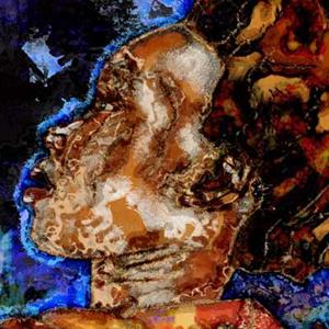 Detail Image for art She rides in Santa Fe