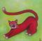 Art: Piccolo, red cat  by Artist Marina Owens