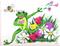 Art: Tip-Toeing Through the Tulips by Artist Ronne P Barton