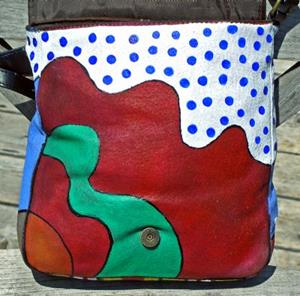 Detail Image for art Happy Patterns (leather handbag purse)