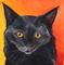 Art: Black Cat by Artist Padgett Mason