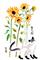 Art: Vincent - Sunflower Cat by Artist Tracey Allyn Greene