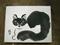 Art: 1/2 & 1/2 black and white cat by Artist Tracey Allyn Greene