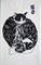 Art: Tiny Black and White Cat Pair by Artist Tracey Allyn Greene