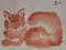 Art: Orange Persian by Artist Tracey Allyn Greene