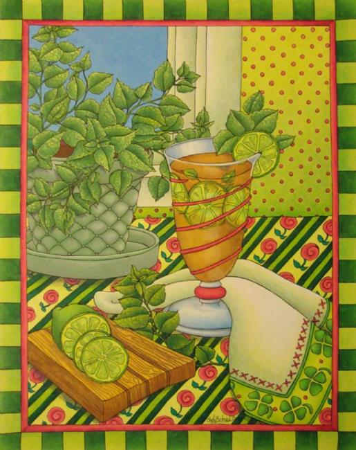 Art: Put the Lime in the Mint Tea by Artist Shelly Bedsaul