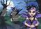 Art: Lil Gothic Moon by Artist Ronne P Barton